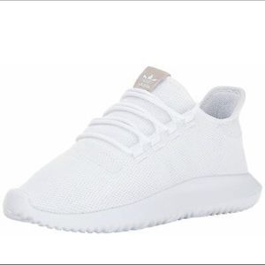 Men’s or Women’s all white Adidas tubular sneakers